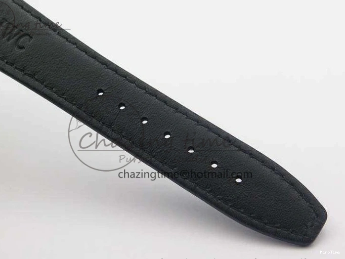 MIROTIME 0115 Portuguese Fa Jones IW544203 SS GSF 1:1 Best Edition White Dial On Leather Strap Trendsetting 7235